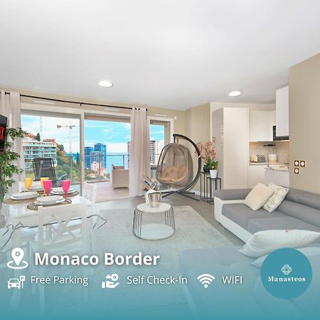 Grande Terrasse - Vue Mer - Parking - Bk Beausoleil Luaran gambar