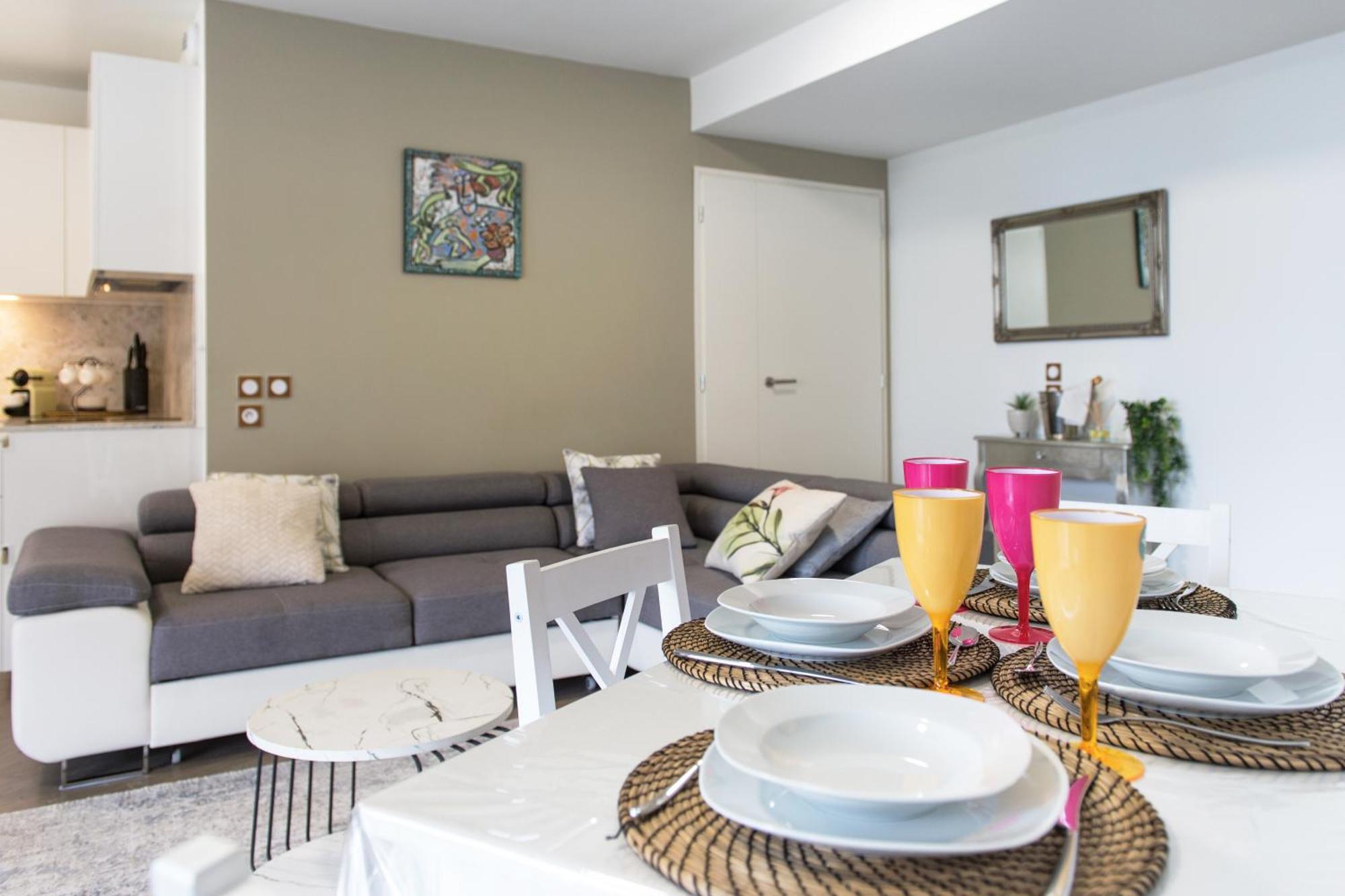 Grande Terrasse - Vue Mer - Parking - Bk Beausoleil Luaran gambar