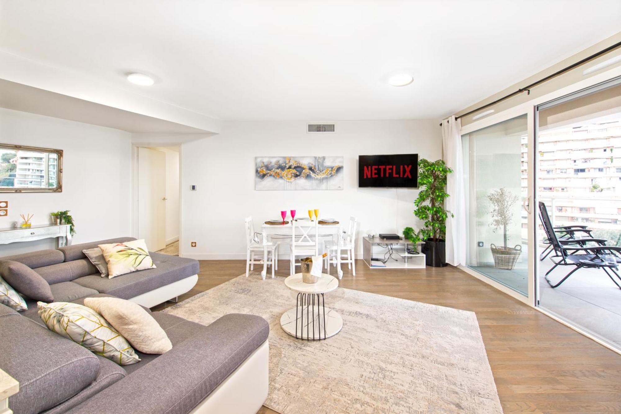 Grande Terrasse - Vue Mer - Parking - Bk Beausoleil Luaran gambar