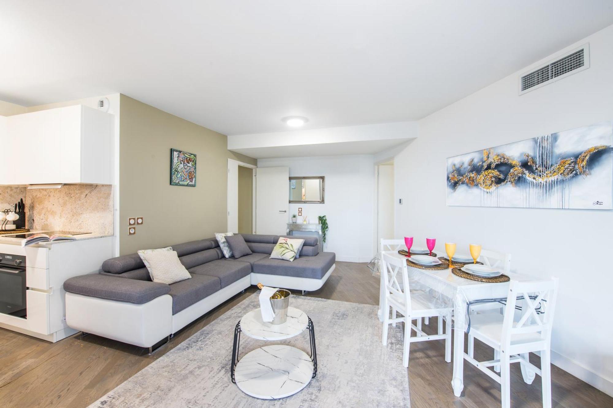 Grande Terrasse - Vue Mer - Parking - Bk Beausoleil Luaran gambar