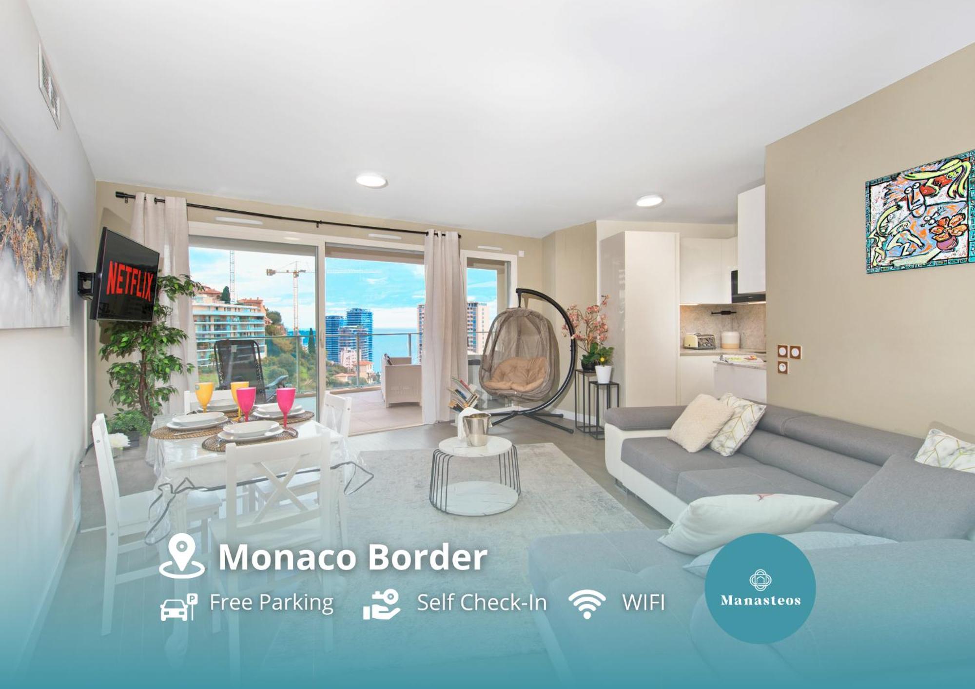 Grande Terrasse - Vue Mer - Parking - Bk Beausoleil Luaran gambar